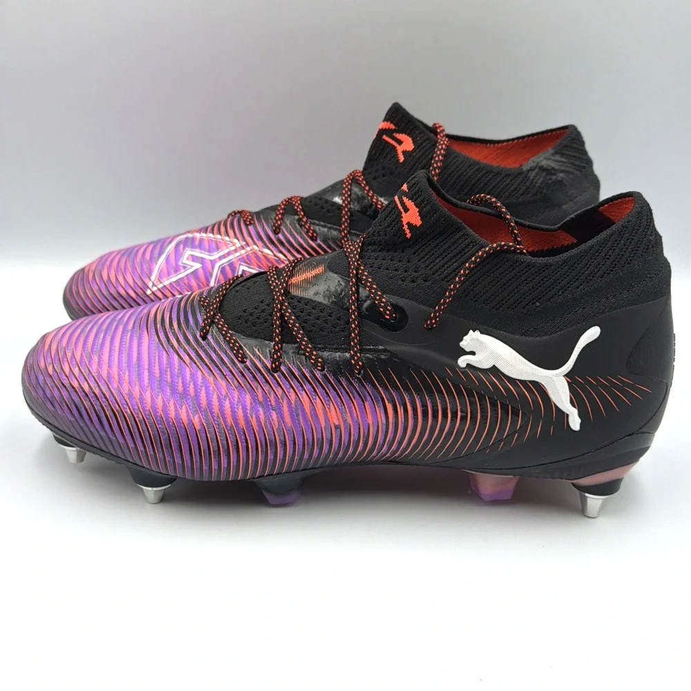 PUMA Future 8 Ultimate MxSG Soccer Cleats Black/White/Glowing Red - Men's 7 NEW